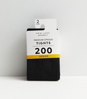 New Look Maternity Black 200 Denier Premium Opaque Tights
